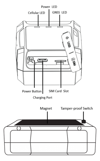 4G GPS Asset Tracker CT-A03 — 70 Day Battery