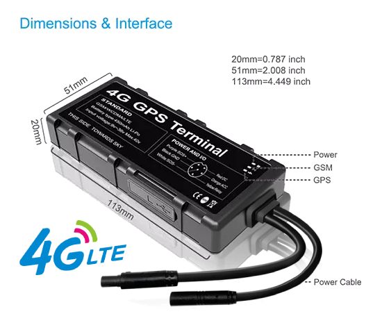 4G GPS Wired Vehicle Tracker (CT-V01)